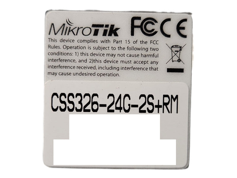 MikroTik CSS326-24G-2S+RM, 24-Port Gigabit Ethernet Switch, 2x SFP+