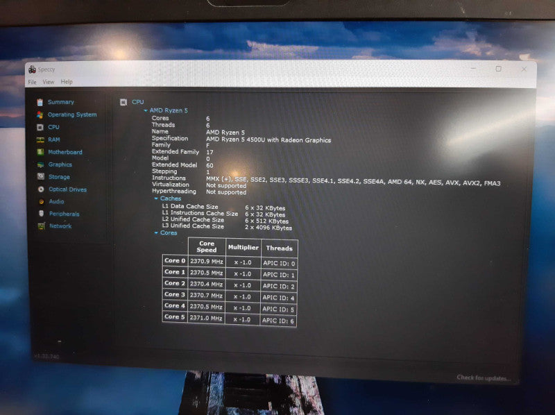 HP PROBOOK 455 G7, AMD Ryzen 5 4500U, 16GB RAM, 256 SSD | READ DESC  Lap200