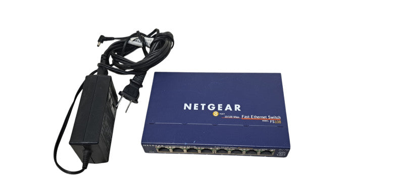 Netgear FS108 v2 8 Port 10/100 Fast Ethernet Unmanaged Switch