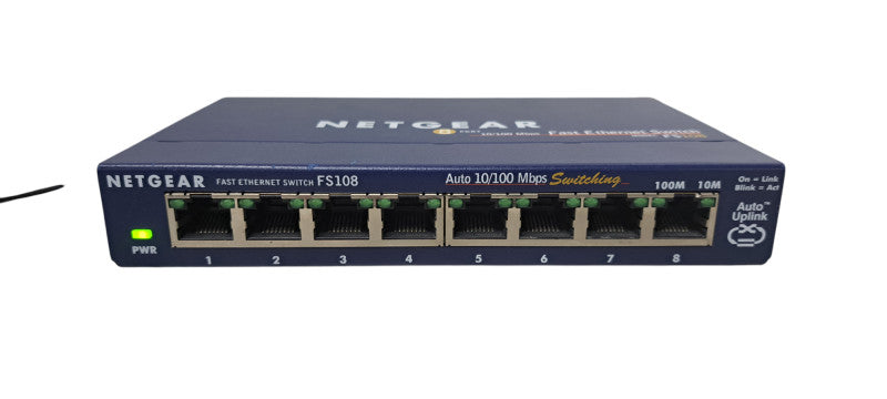 Netgear FS108 v2 8 Port 10/100 Fast Ethernet Unmanaged Switch