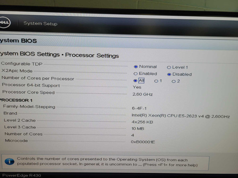 Dell PowerEdge R430 - Xeon E5-2623 v4| 16GB RAM | NO HDD | PERC H730P | 2xPSU %
