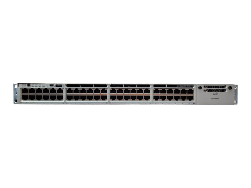 Cisco WS-C3850-48F-S 48-Port Gigabit PoE+ Switch, 1x 350W PSU