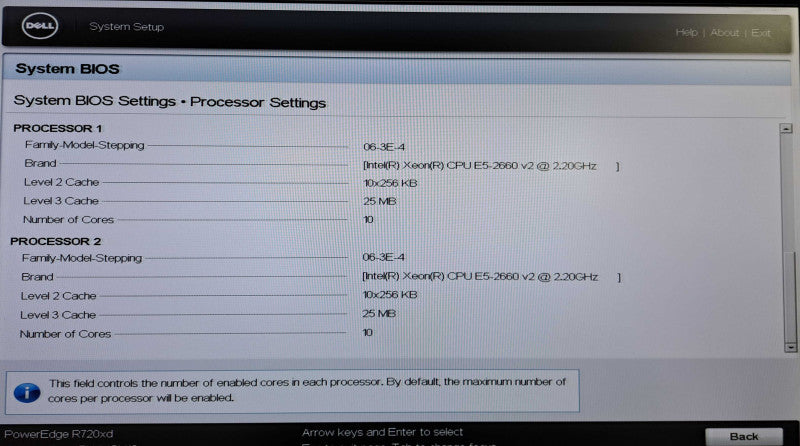 Dell R720xd 2U 24x 2.5" | 2x Xeon E5-2660 v2 @2.20GHz, 384GB Ram, H710P Mini