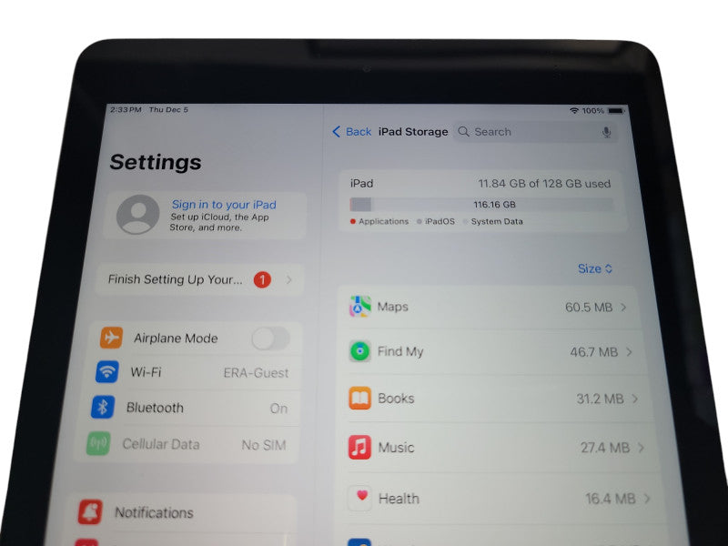 Apple iPad 6th Gen - 128GB - Space Gray [A1954 | Wifi + Cellular] (