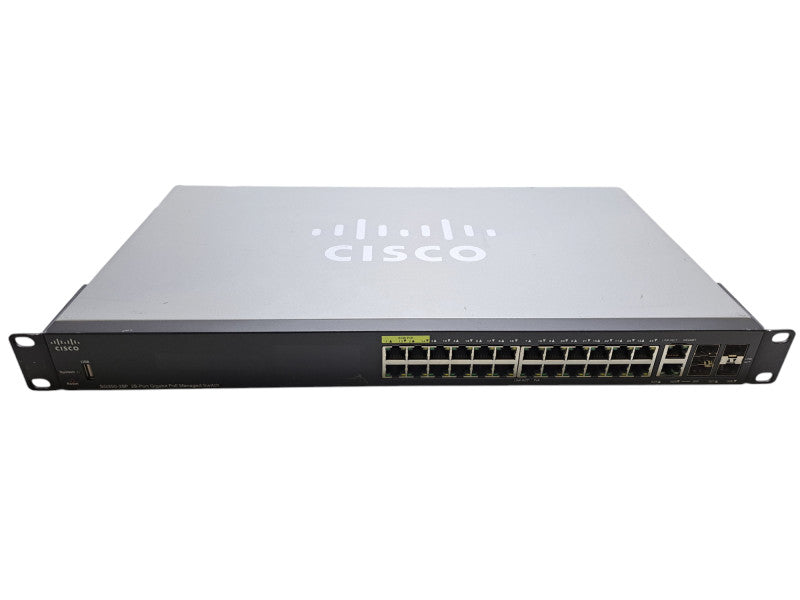 Cisco SG350-28P-K9 V03 | 28-Port Gigabit PoE Managed Switch | 4x SFP