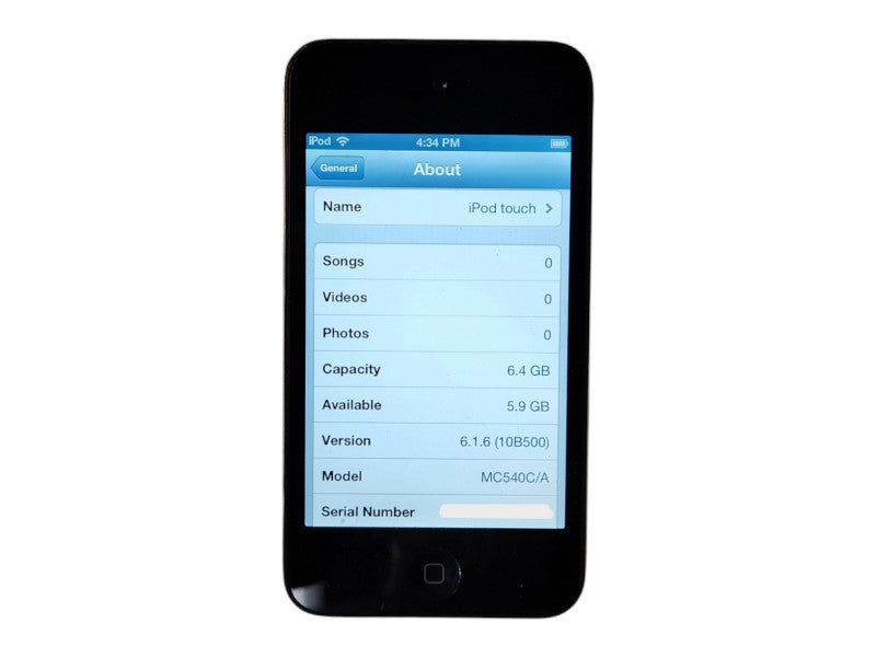 Apple iPod Touch 4th Generation 8 GB, A1367