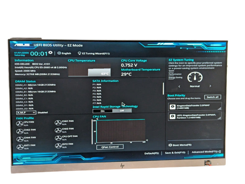 ASUS X99-DELUXE 14 Core Intel Xeon E5-2660 v4 32GB RAM  -