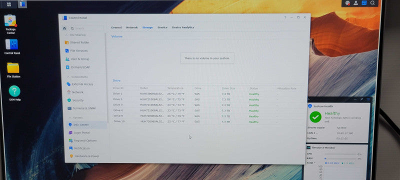Synology SA3400 12 Bay NAS Storage System 48TB SAS Drives (6x 8TB) _
