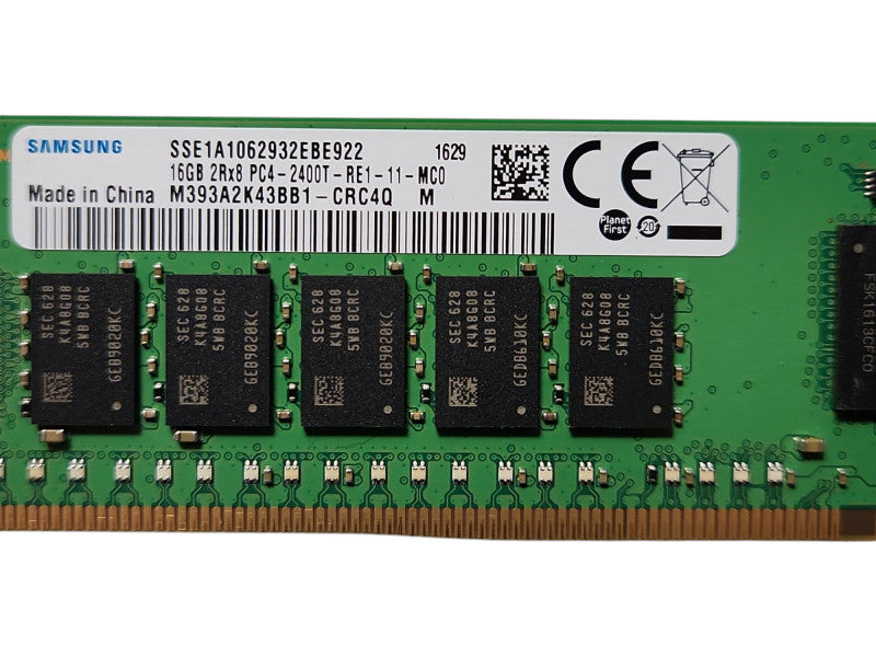 Samsung 16GB 2Rx8 PC4-2400T-RE, DDR4, Server RAM Q