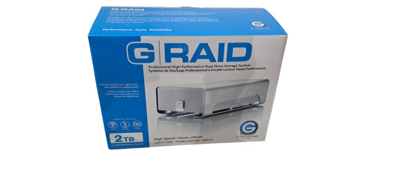 G-RAID 2TB External Hard Drive 0G00271 G-Technology Professional Gen4