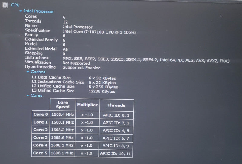 Dell XPS 13 7390 | Core i7-10710U @ 1.10GHz | 16GB RAM | 256GB SSD 4K TOUCH  Lap200