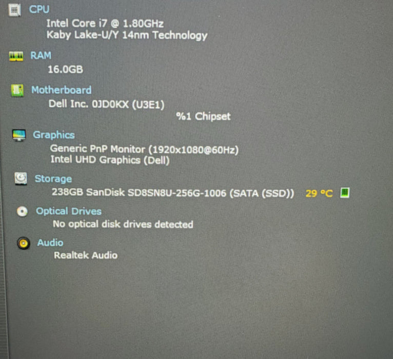 Dell Latitude 5510 | Core i7-10610U @ 1.80GHz | 16GB RAM | 256GB SSD  Lap200
