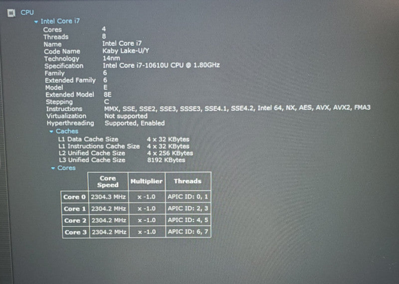 Dell Latitude 5510 | Core i7-10610U @ 1.80GHz | 16GB RAM | 256GB SSD  Lap200
