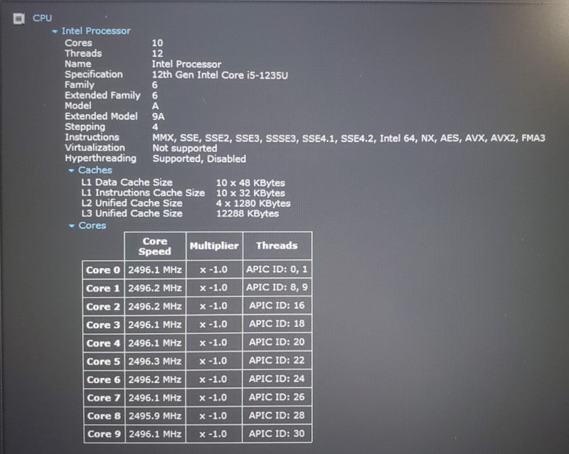 Dell Latitude 5430 | Intel Core i5-1235U | 16GB RAM | 256GB SSD  Lap200