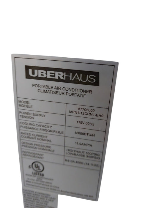 UberHaus Portable Air Conditioner Model: 87795002 =