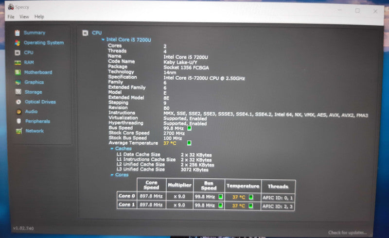 Dell XPS P54G, i5 7200U, 8GB RAM, 256 SSD | READ DESC  Lap200
