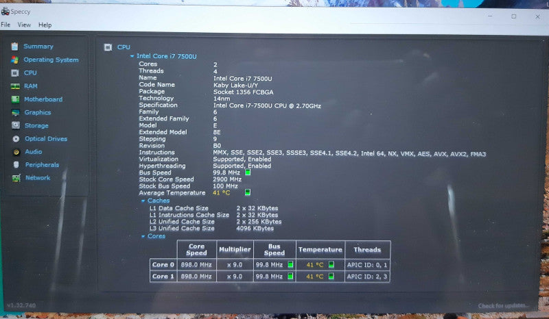 Dell XPS 13 P54G, Intel i7 7500U, 16GB RAM, 512GB SSD, Touch, QHD+ | READ  Lap200