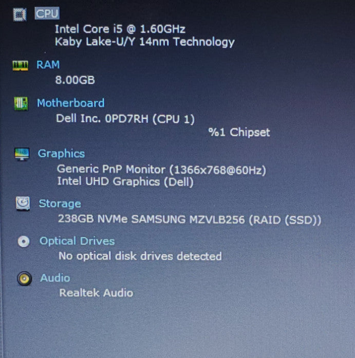 Dell Latitude 3510 | Core i5-10210U @ 1.60GHz | 8GB RAM | 256GB SSD | *read*  Lap200