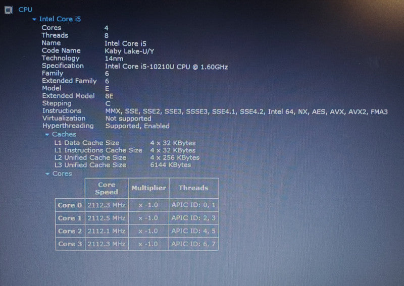 Dell Latitude 3510 | Core i5-10210U @ 1.60GHz | 8GB RAM | 256GB SSD | *read*  Lap200