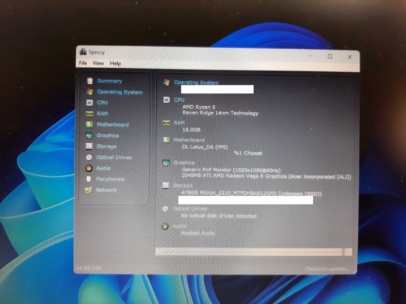 Acer Aspire 3, AMD Ryzen 5 3500U, 16GB RAM, 2GB GPU, 512GB SSD | READ  Lap200
