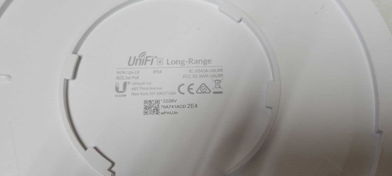 Ubiquiti UniFi U6-LR WiFi 6 Long-Range Dual Band Access Point _