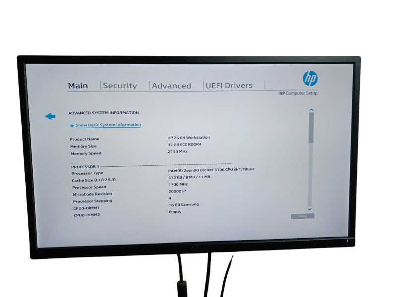 HP Z6 G4 Workstation 32GB RAM Xeon Bronze 3106