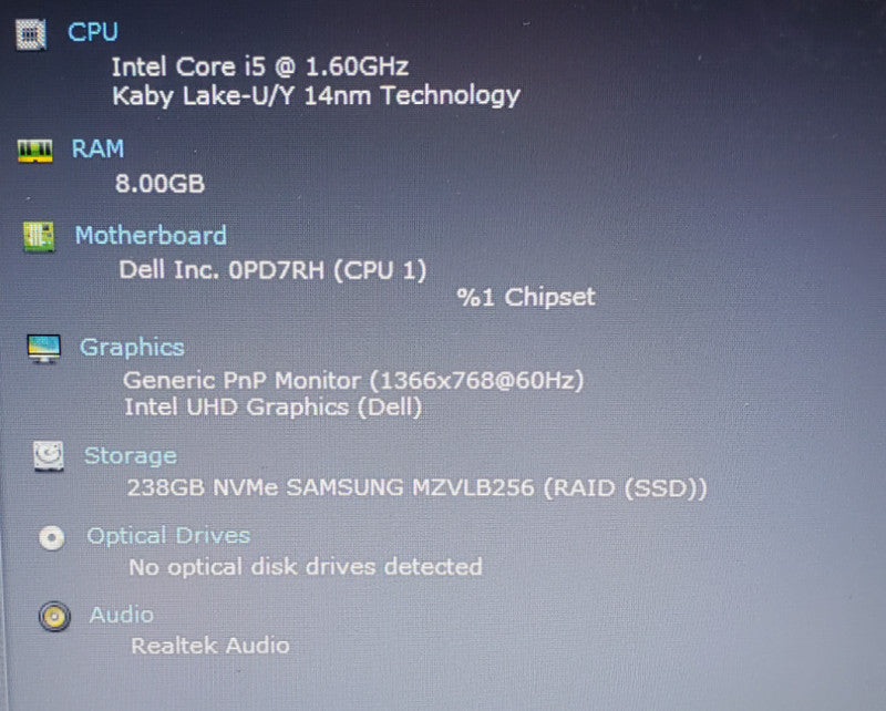 Dell Latitude 3510 | Core i5-10210U @ 1.60GHz | 8GB RAM | 256GB SSD | *read*  Lap200