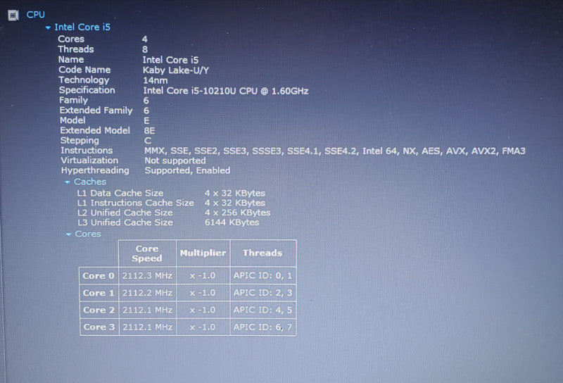 Dell Latitude 3510 | Core i5-10210U @ 1.60GHz | 8GB RAM | 256GB SSD | *read*  Lap200
