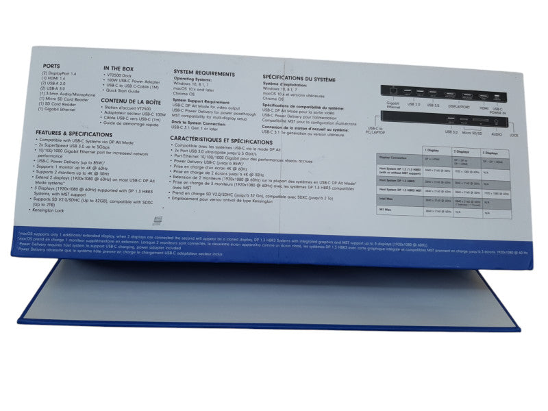 VisionTek VT2500 Multi Display Dock with 85W Power Delivery | READ DESC