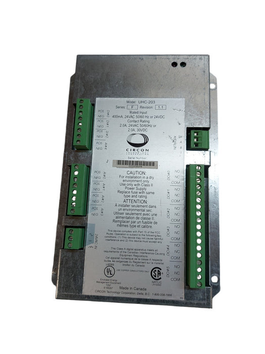 CIRCON TECHNOLOGY BUILDING AUTOMATION HVAC UHC-203 / UHC203 -READ DESCRIPTION