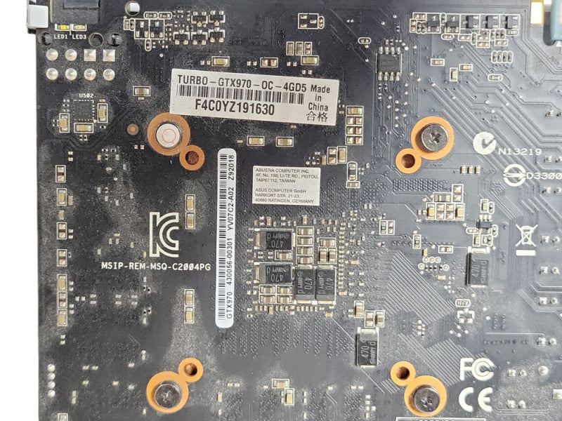 Asus NVIDIA GeForce GTX 970 Turbo OC 4GB TURBO-GTX970-OC-4GD5 Graphics Card _