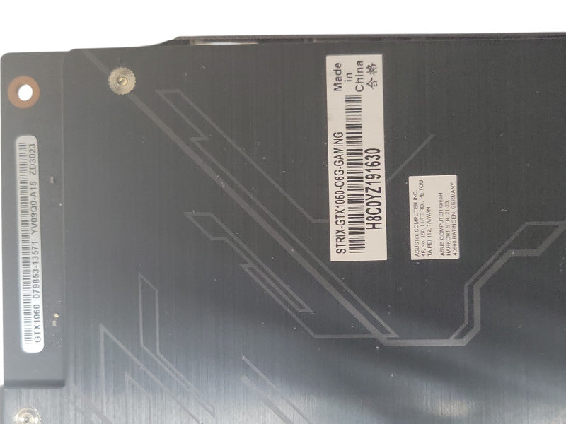 Asus/Nvidia GeForce GTX 1060 6GB GDDR5 STRIX-GTX1060-06G-Gaming _