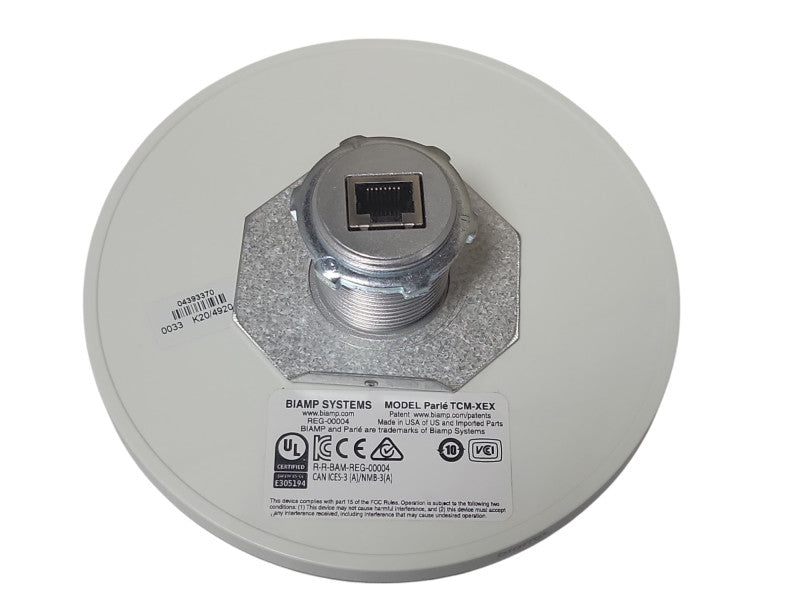 Open-Box beamtracking microphone BIAMP Parle TCM-X WHITE _