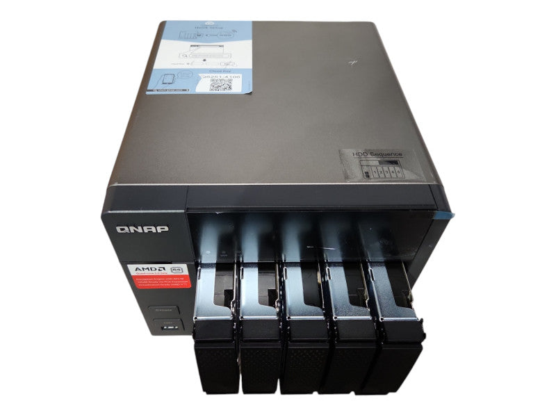 QNAP TS-563 5-Bay NAS, AMD GX-420MC, 2GB RAM, 5x 3TB HDDs