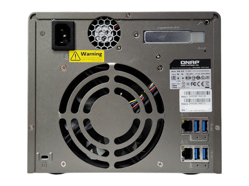 QNAP TS-563 5-Bay NAS, AMD GX-420MC, 2GB RAM, 5x 3TB HDDs