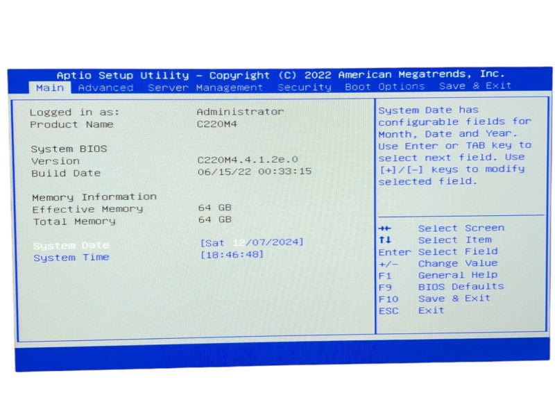 Cisco USC C220 M4 1U server Intel Xeon E5-2620 v3 @ 2.40Ghz 64GB RAM  -
