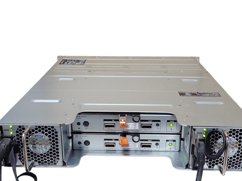 Dell PowerVault MD1200 12x 3.5" HDD Bays, 2x MD12 Series controllers, 2x PSU _