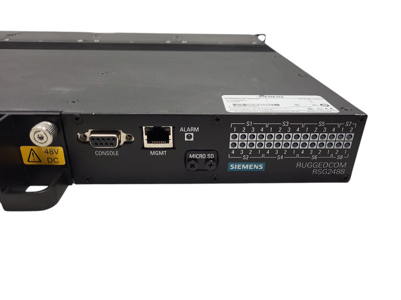 Siemens RUGGEDCOM RSG2488 rack mount switch w/ 22x RJ45s and 2x SFPs Q$