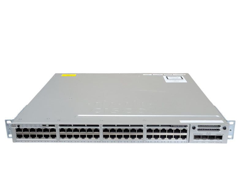 Cisco WS-C3850-48F-S 48-Port Gigabit PoE+ Switch, 1x 1100W PSU C3850-NM-2-10G _