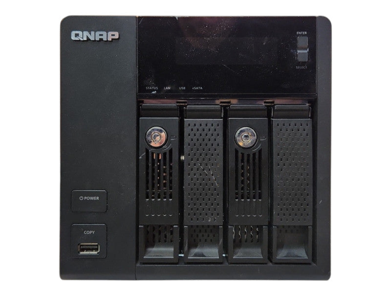 QNAP TS-419P II 4 bay NAS, w/ 4x 4TB HDDs, No Power Supply