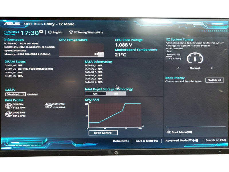 Desktop Gamming Custom Core I7-6700 3.4GHz - 16GB RAM DDR4 - NO HDD