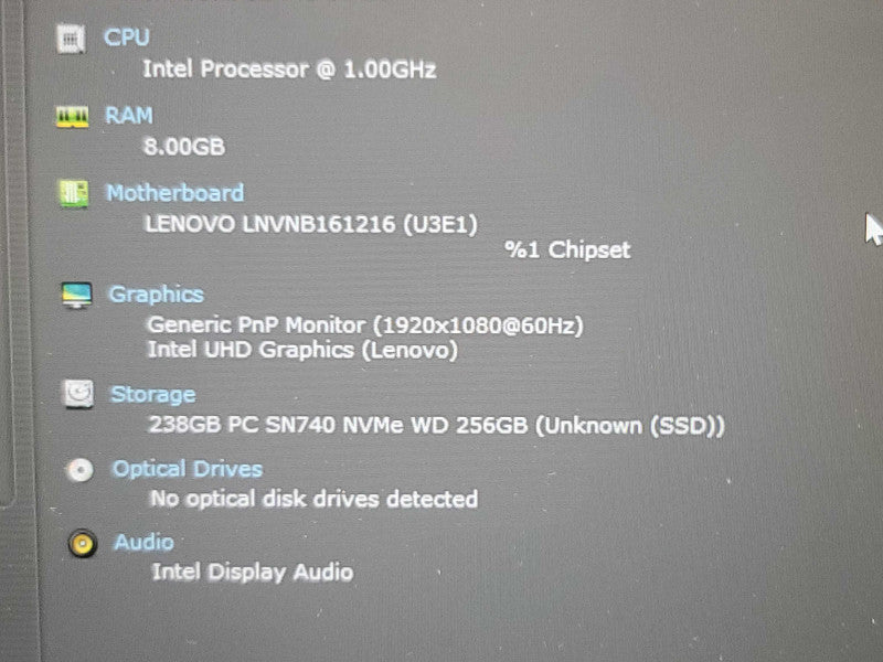Lenovo ThinkBook 14-IIL| i5-1035G7| 8GB DDR4| 256GB SSD READ  β Lap200