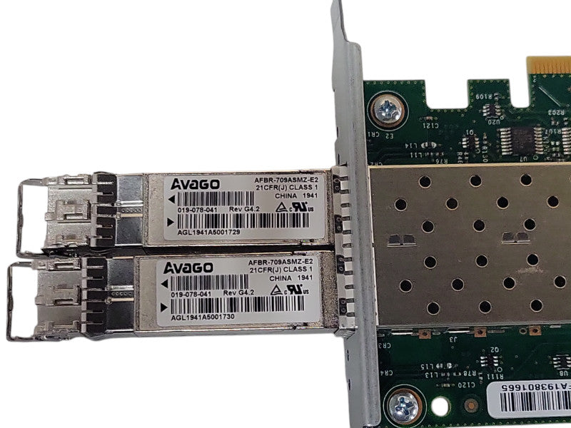 EMC Dual Port 10Gb Network Adapter 303-364-000A HH Bracket w/ SFPs Q_