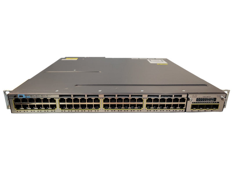 Cisco WS-C3750X-48PF-S V04 | 48-Port Gigabit PoE+ Switch w/ C3KX-NM-1G !