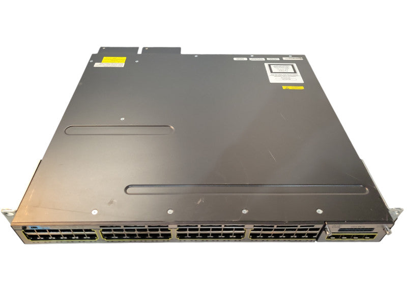 Cisco WS-C3750X-48PF-S V04 | 48-Port Gigabit PoE+ Switch w/ C3KX-NM-1G !