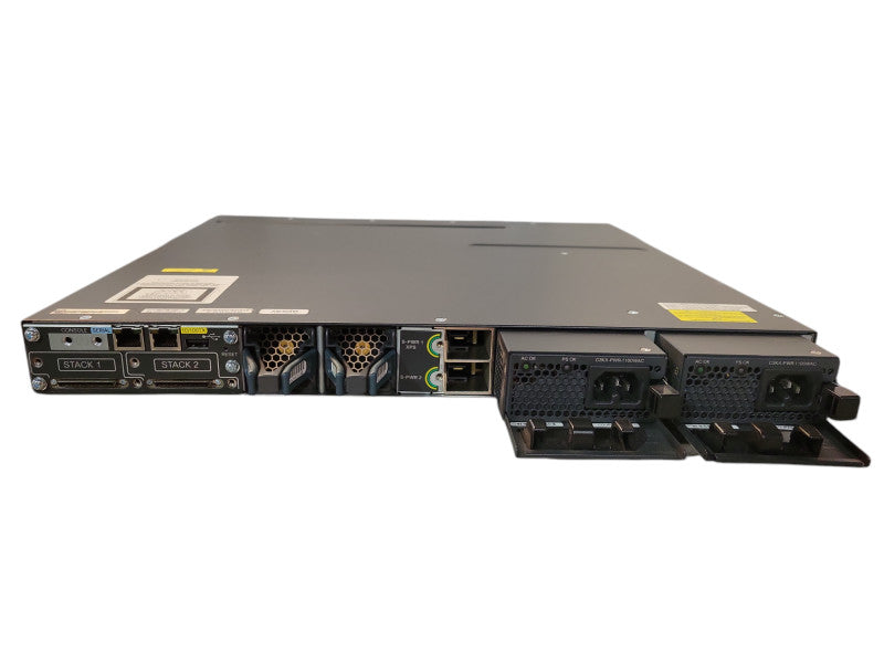 Cisco WS-C3750X-48PF-S V04 | 48-Port Gigabit PoE+ Switch w/ C3KX-NM-1G !