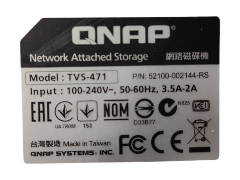 QNAP TVS-471 4-Bay NAS w/ 4x 4TB 3.5" HDDs