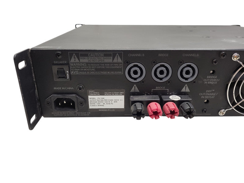 PEAVEY PV1500 Pro Audio Power Amplifier READ Q$