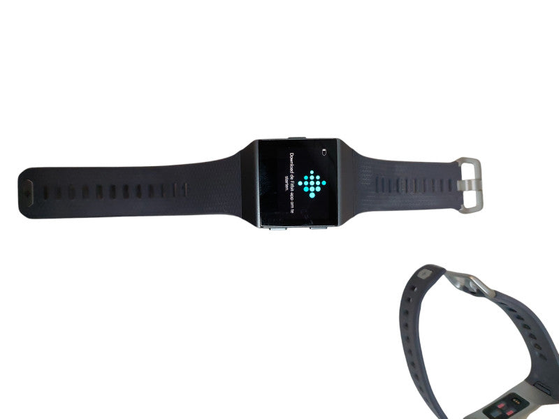 Bundle of 2 Fit Bit S/P 1-Grey & Silver,L/G 1- Charcoal Grey & Grey w Charger =