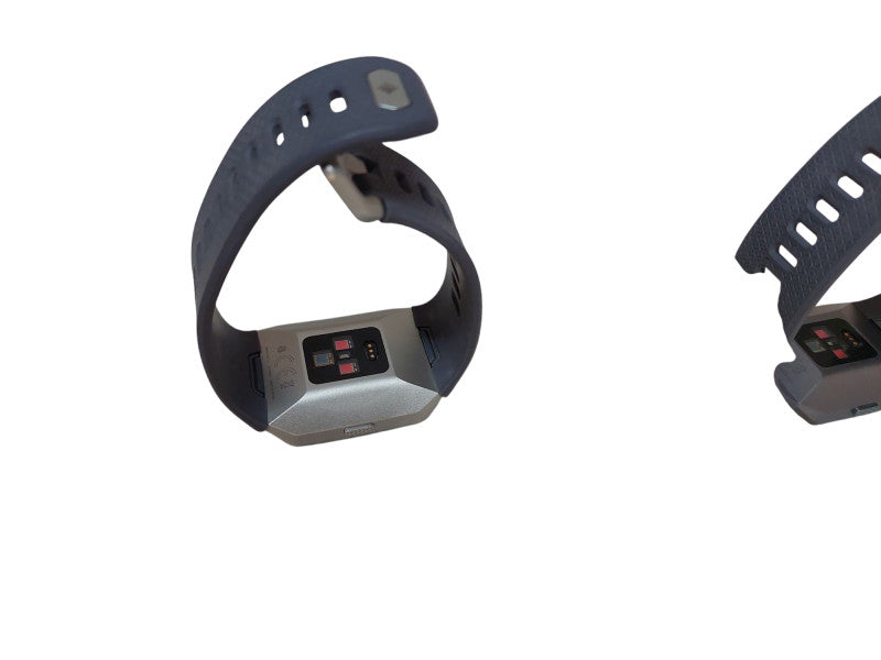 Bundle of 2 Fit Bit S/P 1-Grey & Silver,L/G 1- Charcoal Grey & Grey w Charger =